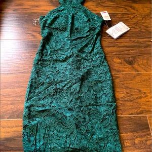 Emerald Green Lace Dress